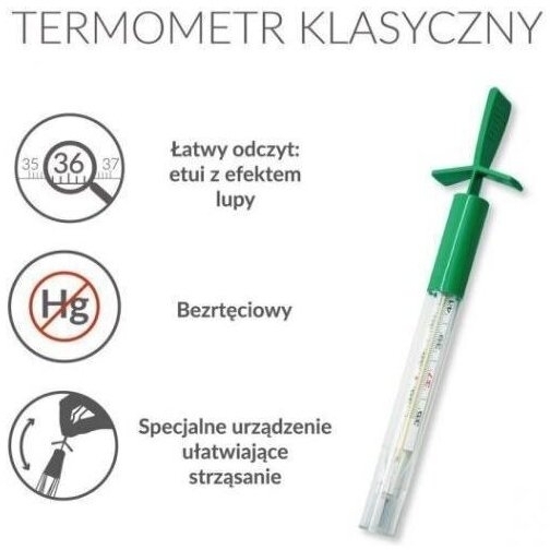 Termometr bezrtęciowy klasyczny 1 sztuka