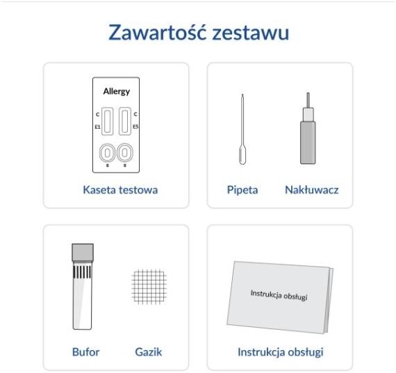Test Alergia pies kot 1 sztuka