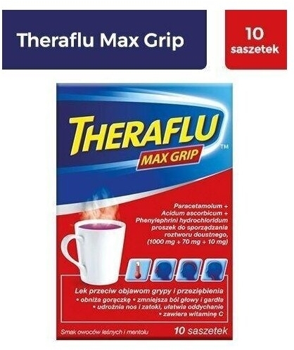 Theraflu Max Grip 10 saszetek