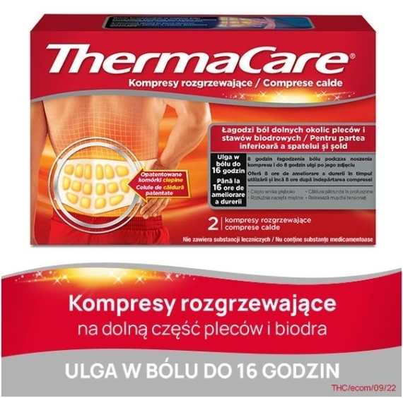ThermaCare Kompresy rozgrzewające na plecy i biodra 2 sztuki