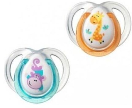 Tommee Tippee Smoczek uspokajający FUN STYLE 0-6m 2szt
