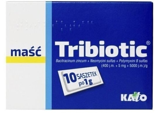 Tribiotic maść 10 saszetek po 1 g