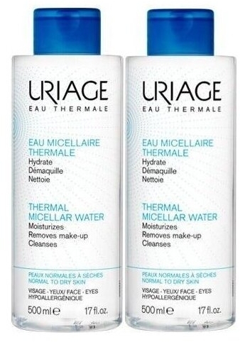 URIAGE Duopack Woda Micelarna Do Skóry Normalnej i Wrażliwej 500ml + 500ml