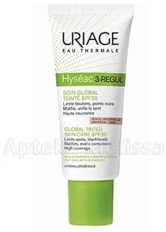 URIAGE HYSEAC 3-REGUL SPF30 Krem koloryzujący 40 ml
