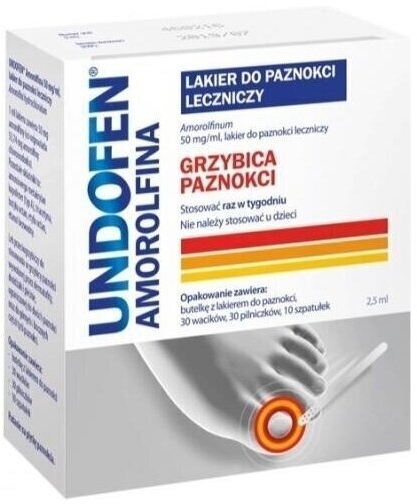 Undofen Amorolfina lakier do paznokci leczniczy 2,5ml