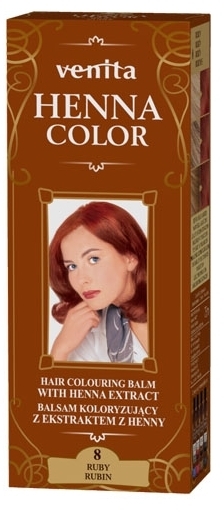 VENITA HENNA COLOR Balsam koloryzujący ziołowy 8 Rubin 75 ml