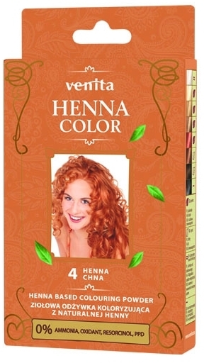 VENITA HENNA COLOR Odżywka ziołowa koloryzująca 4 CHNA 25 g