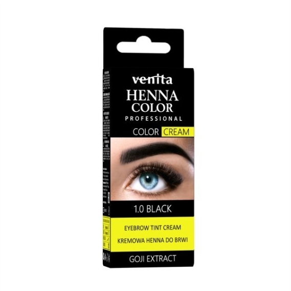 VENITA Kremowa Henna do brwi 1.0 Czarna Lifting 15 g
