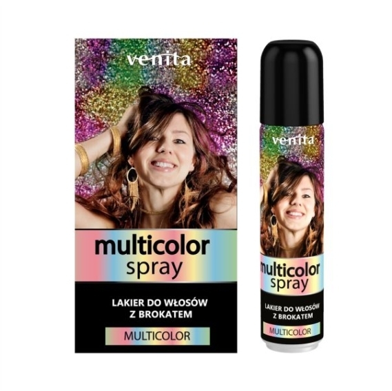 VENITA Lakier do włosów z brokatem multicolor 75 ml