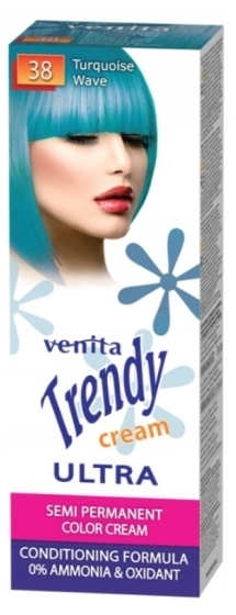 VENITA TRENDY CREAM 38 Turkusowa fala 75 ml