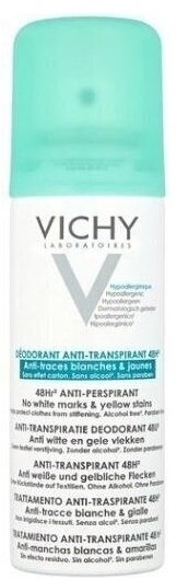 VICHY DEO ANTI-TRACE 48h spray przeciw śladom na ubraniach 125 ml