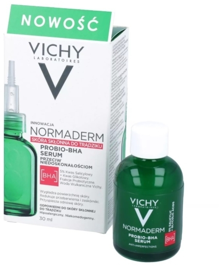 VICHY NORMADERM SERUM przeciwtrądzikowe z kwasami BHA/AHA 30 ml