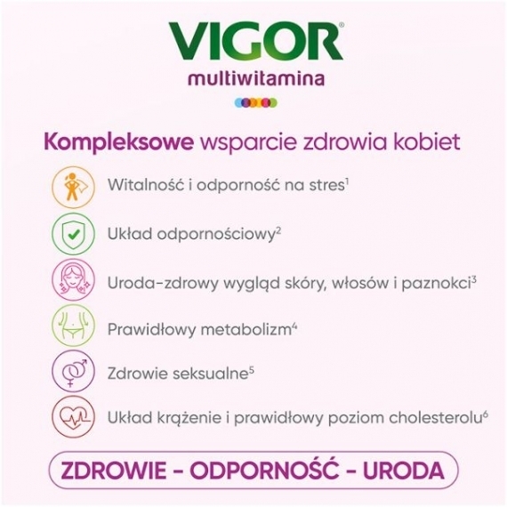 VIGOR ONA 50+ suplement multiwitamina 60 tabletek