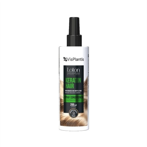 VIS PLANTIS & LOTON COSMETICS KERATYNA Odżywka w sprayu do włosów zniszczonych i łamliwych 200 ml