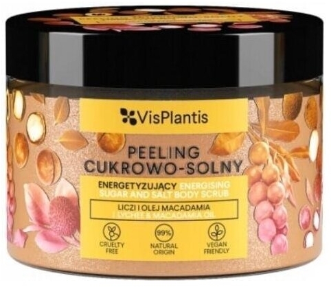 VIS PLANTIS Peeling cukrowo - solny liczi i olej macadamia 350 g