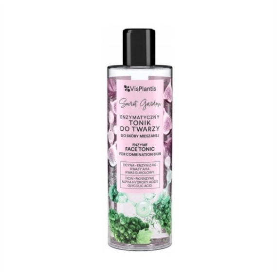 VIS PLANTIS SECRET GARDEN Enzymatyczny Tonik do twarzy do skóry mieszanej 200 ml