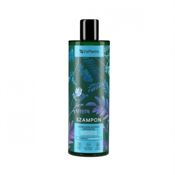 VIS PLANTIS Szampon do włosów suchych i matowych lukrecja 400ml