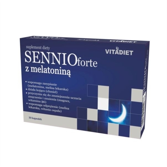VITADIET Sennio forte z melatoniną 30 kapsułek