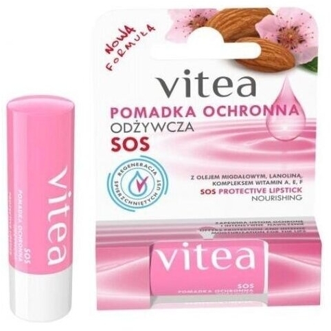 VITEA Pomadka Odżywcza olej migdałowy lanolina witaminy A E F 4,9g