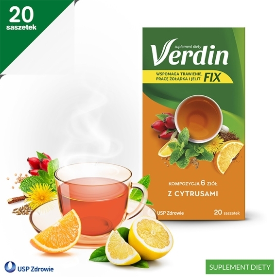 Verdin Fix z Cytrusami 20 saszetek