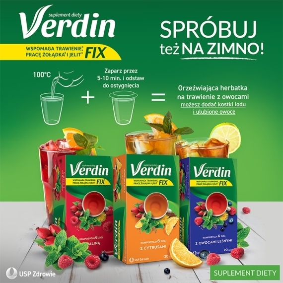 Verdin Fix z Cytrusami 20 saszetek