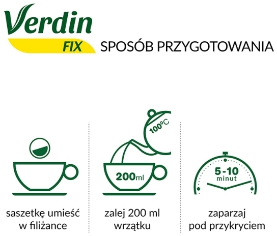 Verdin Fix z Maliną 20 saszetek