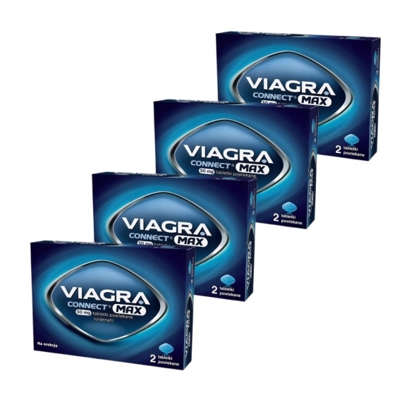 Viagra Connect Max 50mg lek na zaburzenia erekcji 2 tabletki Wielopak x4