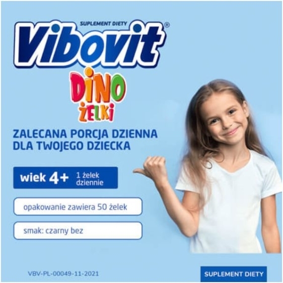 Vibovit Dino żelki 50 sztuk