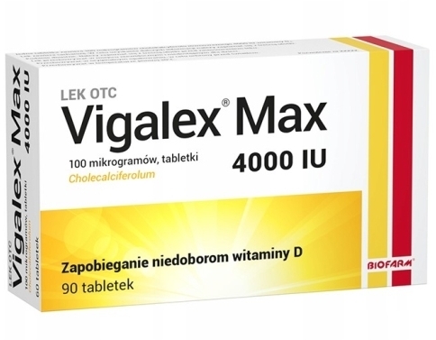 Vigalex Max tabl. 4 000 I.U. 90 tabletek