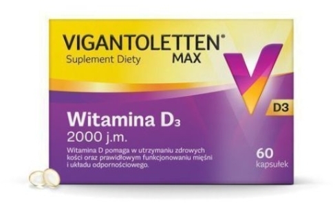 Vigantoletten Max 2000 j.m. Witamina D3 60 kapsułek