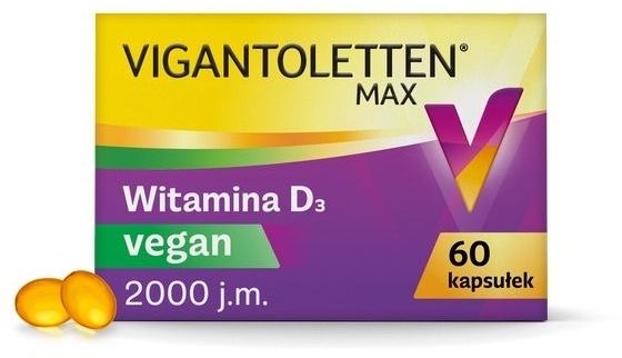 Vigantoletten Max Vegan witamina D 60 kapsułek