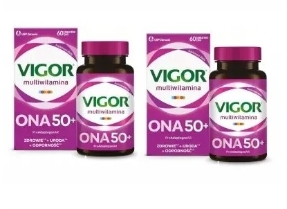 Vigor Multiwitamina ONA 50+ żeń-szeń 2x60 tabletek