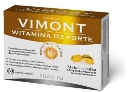 Vimont Witamina D3 Forte 1000 IU 60 kapsułek