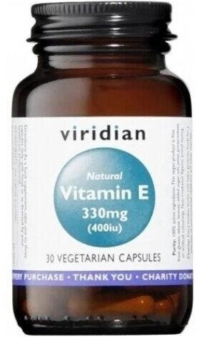 Viridian Naturalna Witamina E 330 mg 30 kapsułek