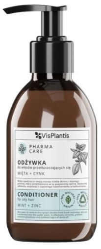 Vis Plantis Pharma Care Odżywka do włosów przetłuszczających się Mięta + Cynk 300 ml