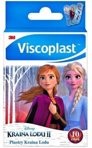 Viscoplast Kraina Lodu II Zestaw Plastry z Opatrunkiem 10 szt.