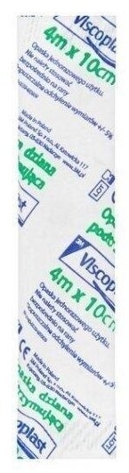 Viscoplast Opaska dziana podtrzymująca 4 m x 10 cm 1 sztuka