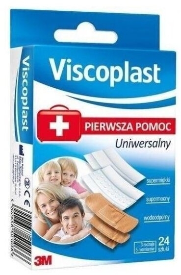 Viscoplast Pierwsza pomoc Zestaw UNIWERSALNY 24 sztuki