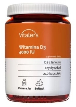 Vitaler's Witamina D3 4000 IU softgel 240 kapsułek