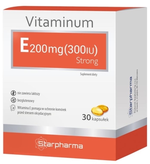 Vitaminum E 200 mg Strong 30 kapsułek