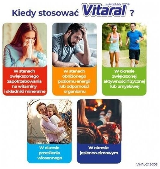 Vitaral 60 tabletek + 10 tabletek