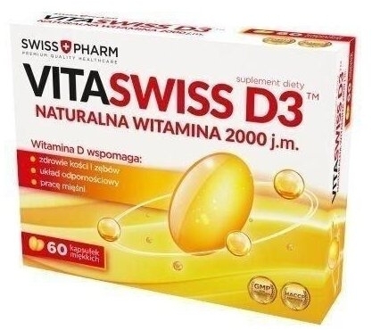 Vitaswiss D3 2000 j.m. 60 kapsułek