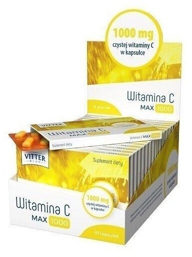 Vitter Blue Witamina C Max 1000mg 10 kapsułek