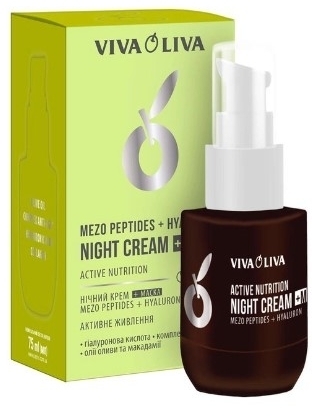 Viva Oliva Krem na noc mezopeptydy + kwas hialuronowy 75ml