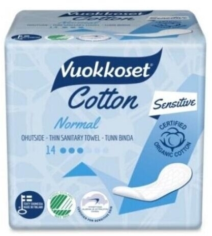 Vuokkoset COTTON podpaski bez skrzydełek normal 14 sztuk