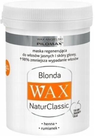 WAX Zestaw do włosów jasnych: Pure szampon 200 ml + Blonda maska 240 ml
