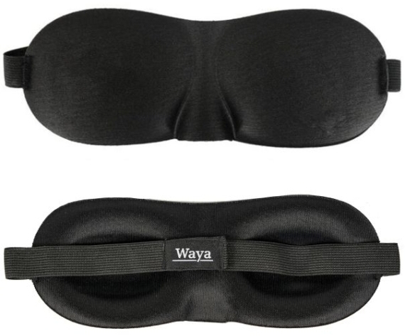 WAYA 3D Comfort Eye Mask Black 1 sztuka