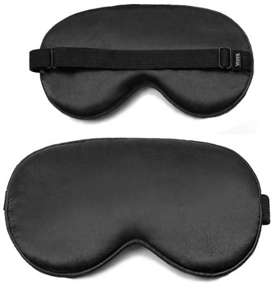 WAYA Extra Soft Eye Mask Black 1 sztuka