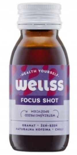 WELSOM Focus Shot granat kofeina żeń-szeń chilli 60 ml