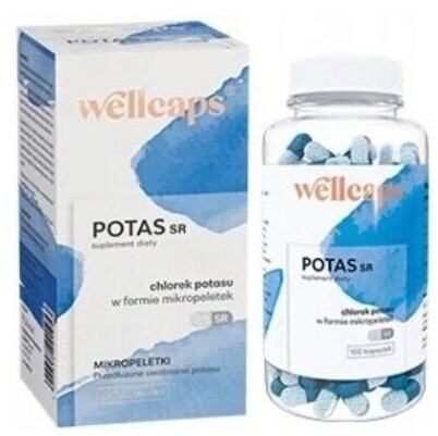Wellcaps Potas SR 100 kapsułek
